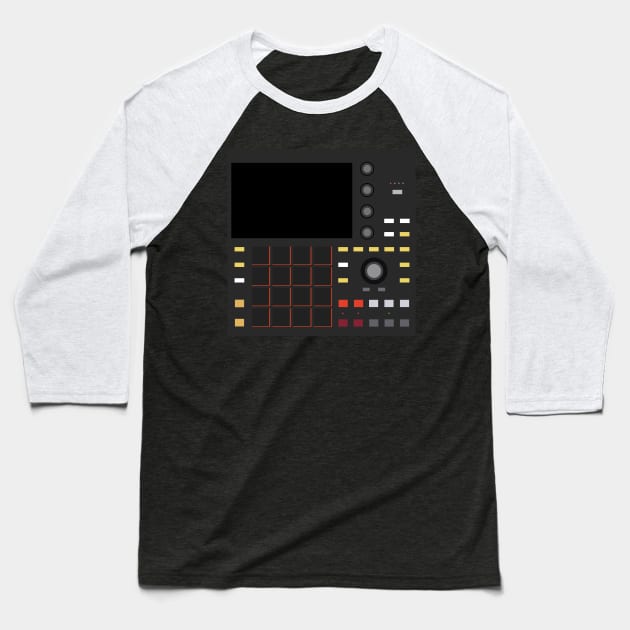 Dope Beat Machine Series #18 (No Text) Baseball T-Shirt by Steve Traxx (ProducerBeat.com)